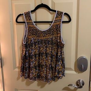Free people floral print tank